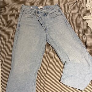 Agolde Light Blue Denim criss cross Jeans